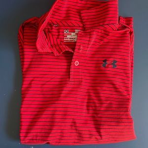 Boys Youth Large Under Armour short sleeve golf shirt
